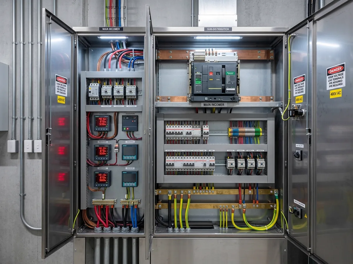 Industrial panel wiring, switchgear calibration and electrical engineering by Powerman Electricals