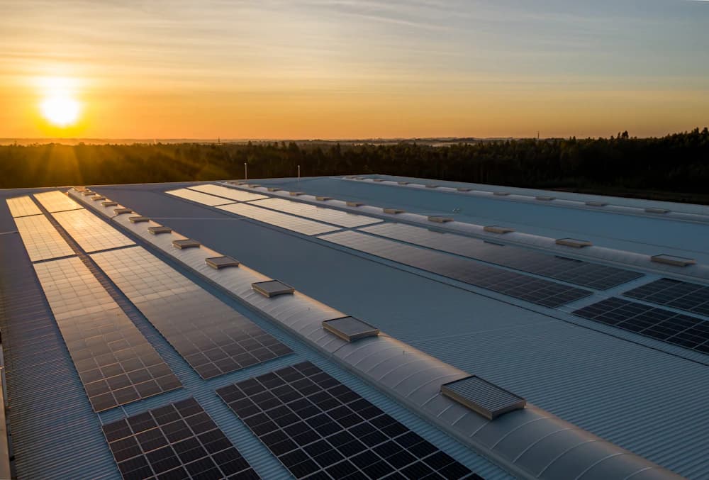 Residential rooftop solar installation